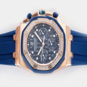 Audemars Piguet Royal Oak Offshore 26113ST.ZZ.D030CR.01 Womens Diamond Bezel Automatic Watch