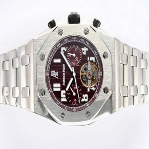 Audemars Piguet Royal Oak Offshore 26550AU.OO.A002CA.01 Mens 44mm Silver Stainless Steel Strap Watch