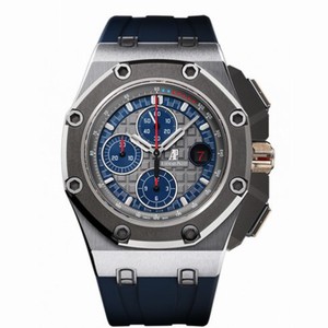 Audemars Piguet Royal Oak Offshore Anthracite Dial Blue Rubber Men's Watch 26568PMOOA021CA01