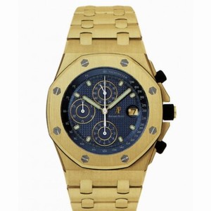 Audemars Piguet Royal Oak Offshore Blue Dial 18kt Yellow Gold Men's Watch 25721BA.OO.1000BA.02