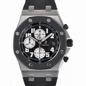 Audemars Piguet Royal Oak Offshore Chronograph Black Dial Black Strap Men's Watch 25940SKOOD002CA03