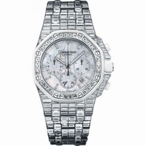 Audemars Piguet Royal Oak Offshore Chronograph White Gold and Diamond Ladies Watch 26114CKZZ9181BC01