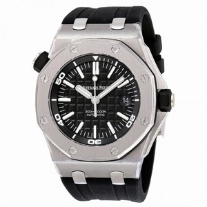Audemars Piguet Royal Oak Offshore Diver Black Dial Black Rubber Men's Watch 15710STOOA002CA01