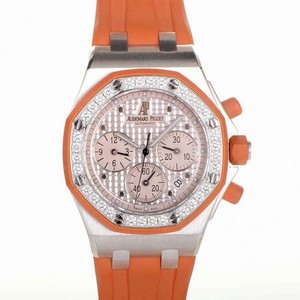 Audemars Piguet Royal Oak Offshore Orange Dial Rubber Ladies Chrono Watch 25986CK.ZZ.D065CA.02