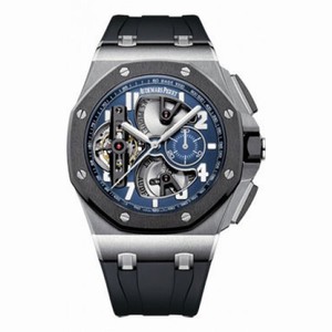 Audemars Piguet Royal Oak Offshore Tourbillon Blue Skeleton Dial Automatic Men's Watch 26388PO.OO.D027CA.01