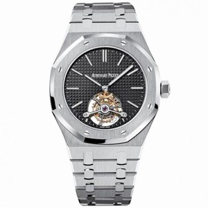 Audemars Piguet Royal Oak Tourbillion Black Dial Men's Hand Wind Watch 26512ST.OO.1220ST.01