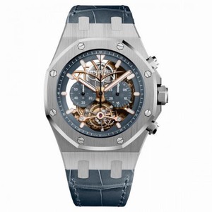 Audemars Piguet Royal Oak Tourbillion Blue Dial Automatic Men's Chronograph Watch 26347PT.OO.D315CR.01