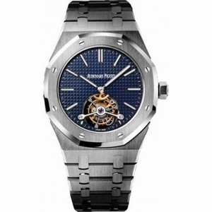 Audemars Piguet Royal Oak Tourbillion Blue Dial Steel Men's Watch 26510STOO1220ST01