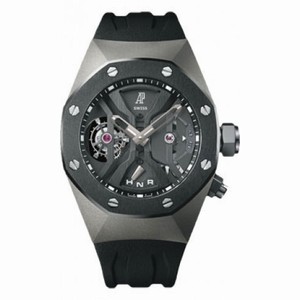 Audemars Piguet Tourbillon Concept Openworked Dial GMT Titanium Men's Watch 26560IO.OO.D002CA.01