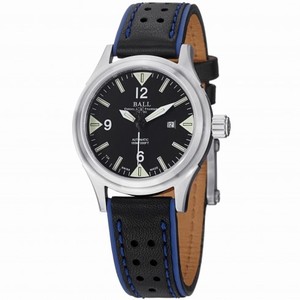 Ball Fireman Automatic Black Dial Leather Mens Watch NL2088D-LJ-BKSL