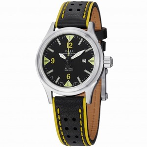 Ball Fireman Automatic Black Dial Leather Mens Watch NL2088D-LJ-BKYE