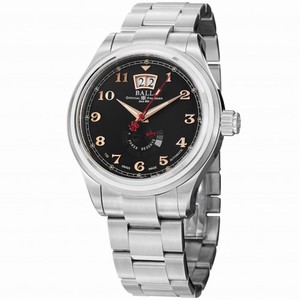 Ball Train Cleveland Automatic Black Dial Steel Men's Watch PM1058DSJBK1