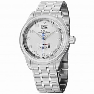 Ball Train Cleveland Automatic Silver Dial Steel Men's Watch PM1058D-SJ-SL