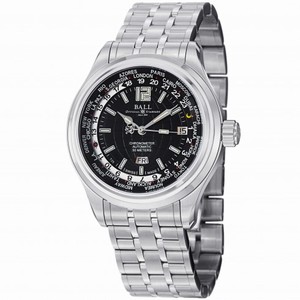 Ball Trainmaster World Time Automatic Black Dial Men's Watch GM1020D-S1CAJ-B