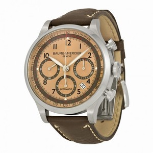 Baume and Mercier Capeland Copper Dial Automatic Chronograph Men's Watch 10004