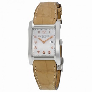 Baume and Mercier Hampton Silver Dial Stainless Steel Ladies Watch 10081
