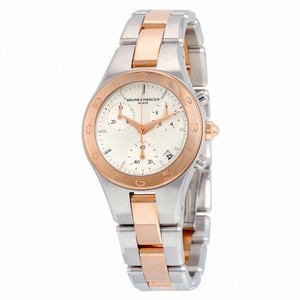 Baume and Mercier Linea Rose Gold Chronograph Ladies Watch 10016