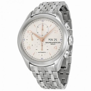 Baume et Mercier Clifton Automatic Chronograph Silver Dial Men's Watch 10130