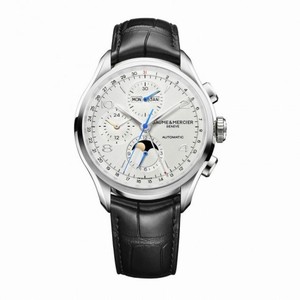 Baume et Mercier Clifton Silver Dial Chronograph Automatic Men's Watch 10278