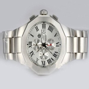 Baume Mercier Riviera XXL 8625 Silver Stainless Steel Strap 43mm Mens Watch