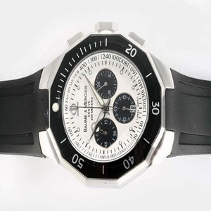 Baume Mercier Riviera XXL 8724 White Dial Stainless Steel Case Watch