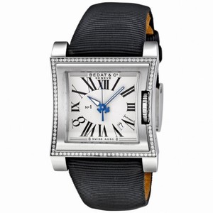 Bedat No. 1 Diamond Steel Black Ladies Watch 114.020.100