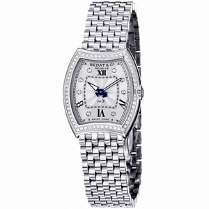 Bedat No 3 Silver Dial Stainless Steel Bracelet Ladies Watch 305.021.109