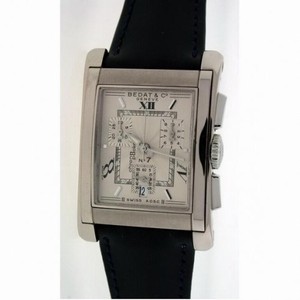 Bedat No. 7  Chronograph Silver Dial Black Leather Men's Watch 778.510.810