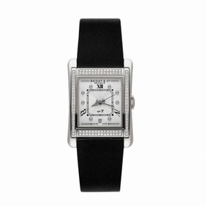 Bedat No. 7 Diamond White Guilloche Dial Steel Black Satin Watch 728.040.109
