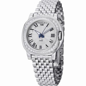 Bedat No 8 Silver Dial Diamond Automatic Ladies Watch 838.061.100