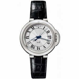 Bedat No. 8 Silver Dial Stainless Steel Black Leather Automatic Unisex Watch 831.010.100
