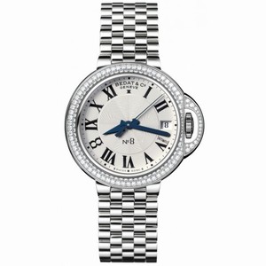 Bedat No.8 Silver Dial Stainless Steel Diamond  Bezel Ladies Watch 828.041.600