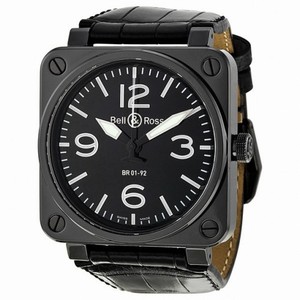 Bell and Ross Aviation Automatic Black Dial Men's Watch BR0192-BL-CER-SCR