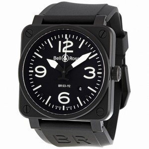 Bell and Ross Aviation Black Dial 42MM Automatic Men's Watch BR03-92-CB
