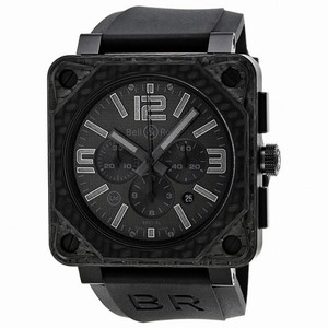 Bell and Ross Aviation Chronograph Automatic Carbon Fiber Men's Watch BR0194-CA-FIBER-PH