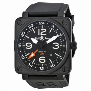Bell and Ross Aviation GMT Black Dial Automatic 46MM Men's Watch BR-01-93-GMT