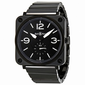 Bell and Ross Black Dial Black Ceramic Unisex Watch BRS-BL-CER