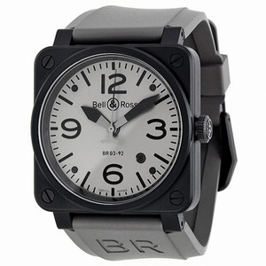 Bell and Ross Commando Automatic Grey Dial Matte Black PVD Men's Watch BR0392-COMMANDO