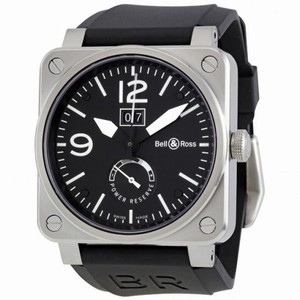 Bell and Ross Grande Date and Reserve De Marche Automatic Men's Watch BR0390-BL-ST