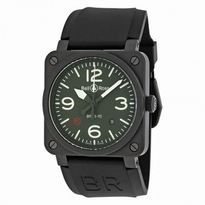 Bell and Ross Military Green Dial Men's Watch BR0392-TYPE-MIL