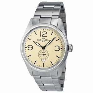 Bell and Ross Original Automatic Beige Dial Stainless Steel Men's Watch BR123-BEI-ST-SS