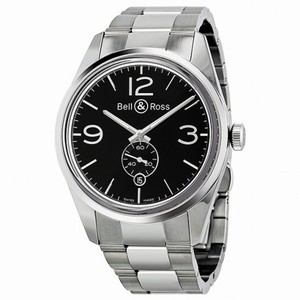 Bell and Ross Vintage Automatic Black Dial Stainless Steel Men's Watch BR123-BL-ST
