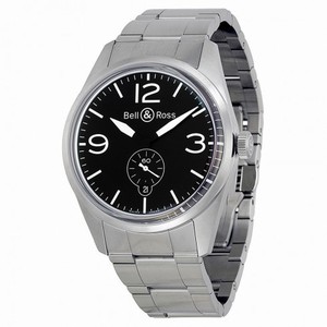 Bell and Ross Vintage Automatic Black Dial Stainless Steel Men's Watch BRV123-BL-ST-SST