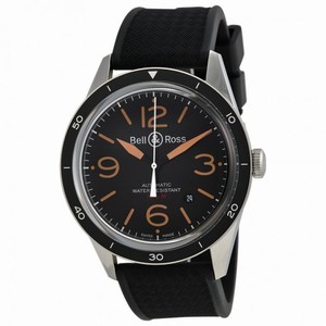 Bell and Ross Vintage Sport Black Dial Black Rubber Men's Watch RBRV123-ST-HER-SRB