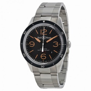 Bell and Ross Vintage Sport Black Dial Stainless Steel Men's Watch BRV123-ST-HER-SST