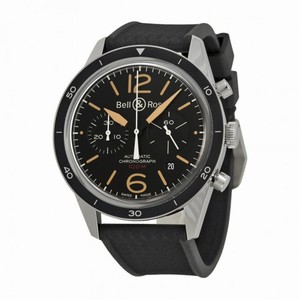 Bell and Ross Vintage Sport Heritage Black Dial Automatic Men's Watch BRV126-ST-HER-SRB