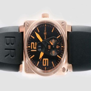 Bell Ross BR01-92 BR01-92-BD-B-V-27 Rose Gold Case 42x42mm Midsize Watch