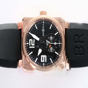 Bell Ross BR01-92 BR01-92-BD-B-V-27 Rose Gold Case Midsize Square Watch