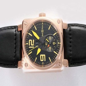 Bell Ross BR01-92 BR01-92-BD-B-V-27 Rose Gold Case Square Black Dial Watch