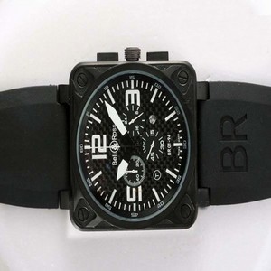 Bell Ross BR01-94 Chronograph BR01-94 Black Quartz Chronograph Midsize Watch